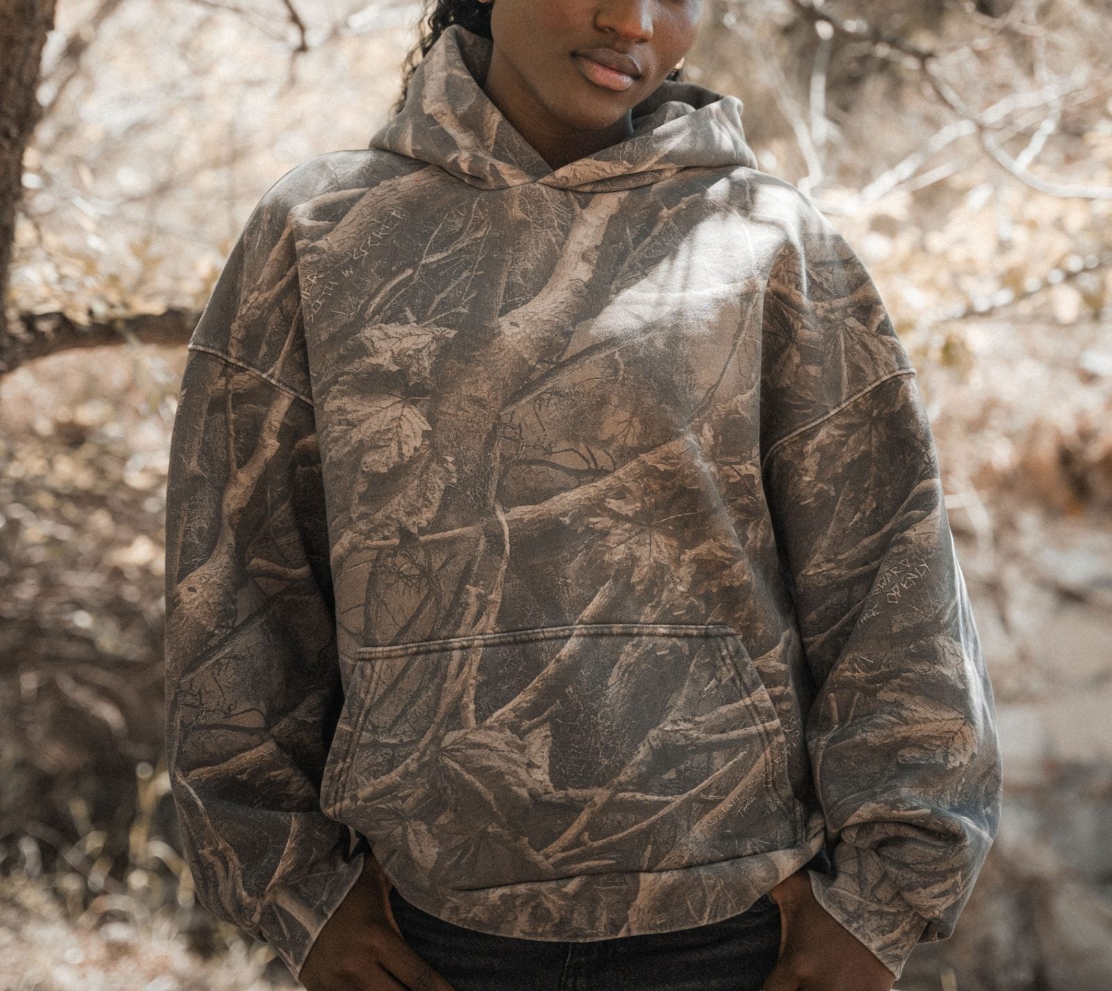 SECRET CAMO hoodie in branches