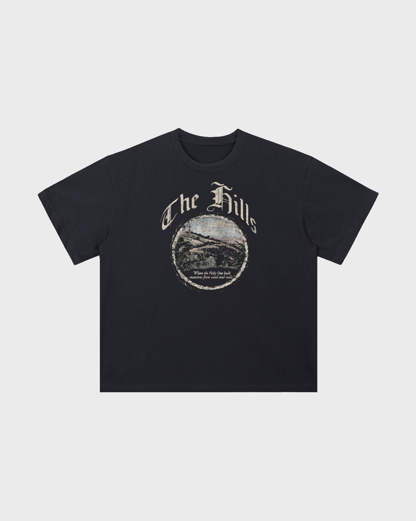 "THE HILLS" Heavyweight Tee (Black)