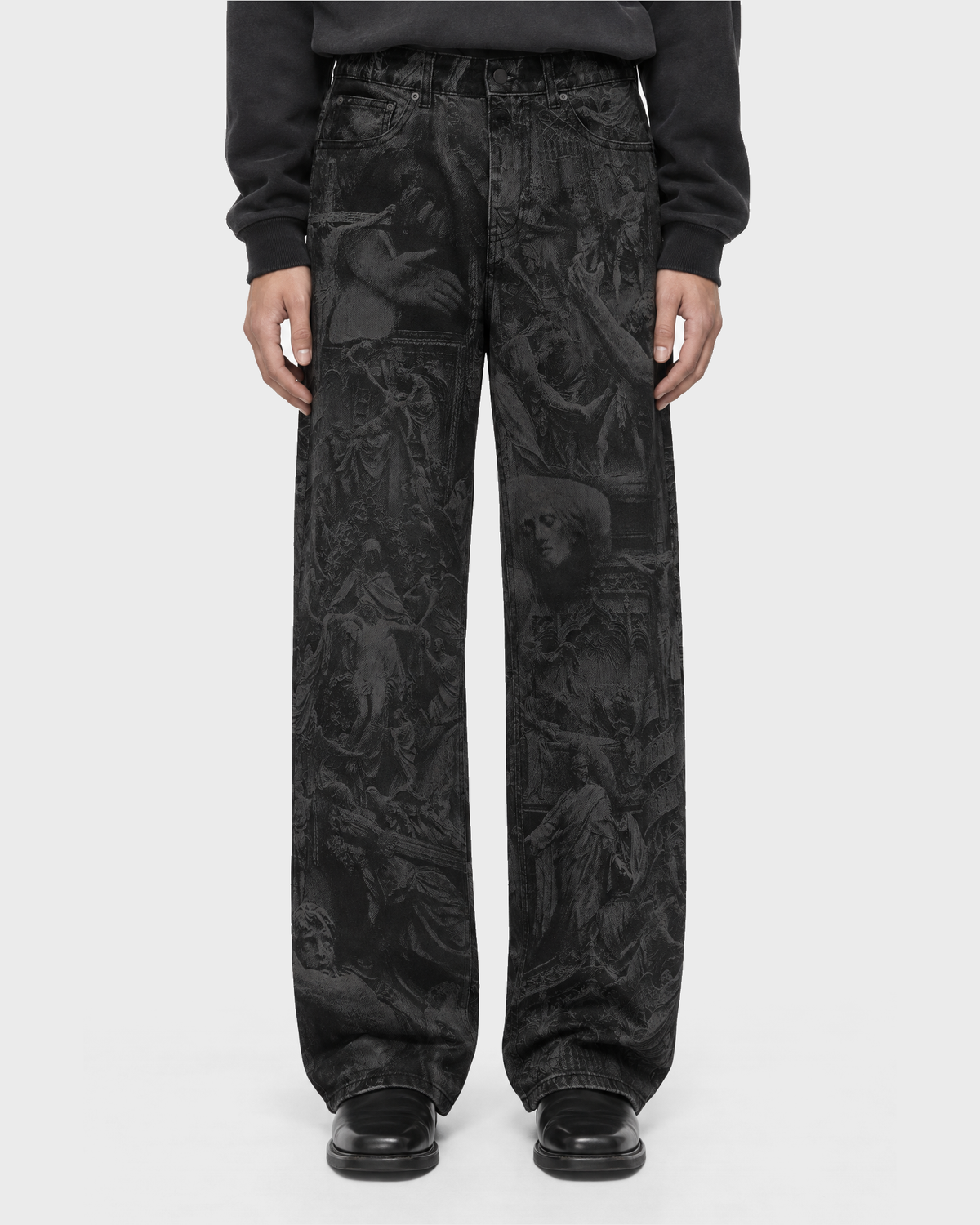 "BEHOLD THE MAN" II Jeans (Black)