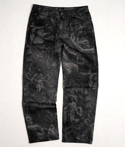 "BEHOLD THE MAN" II Jeans (Black)