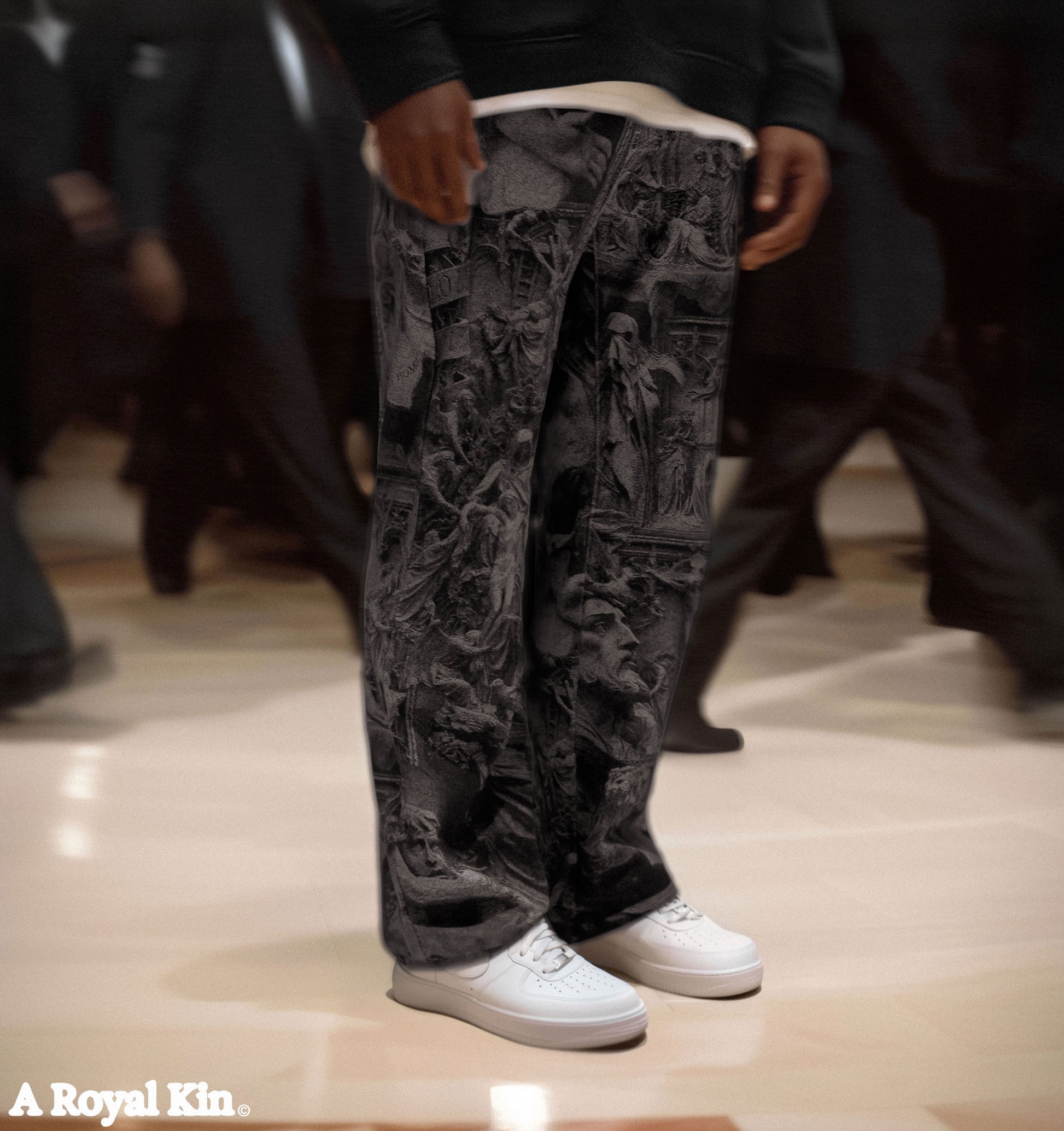 "BEHOLD THE MAN" II Jeans (Black)