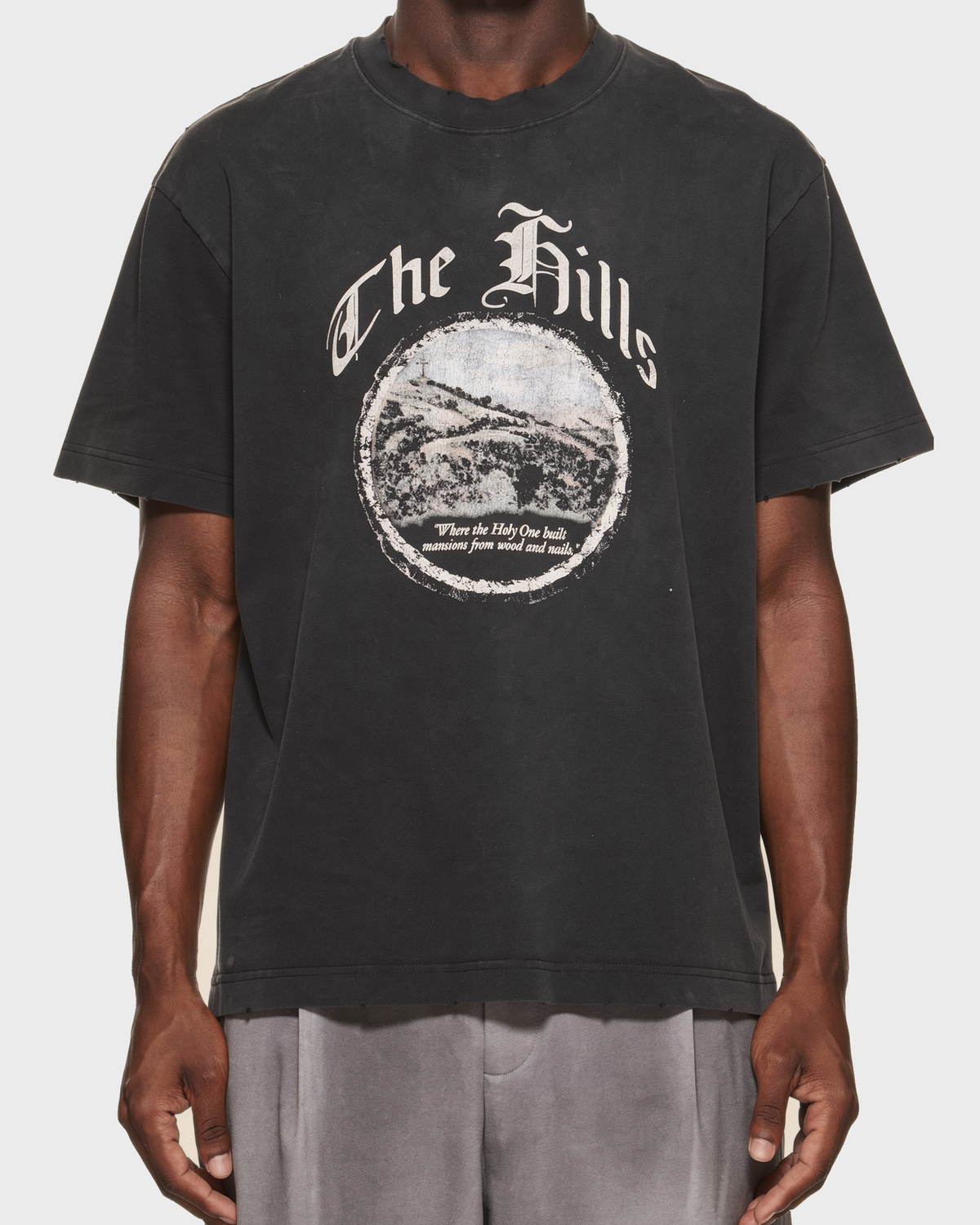 "THE HILLS" Heavyweight Tee (Black)