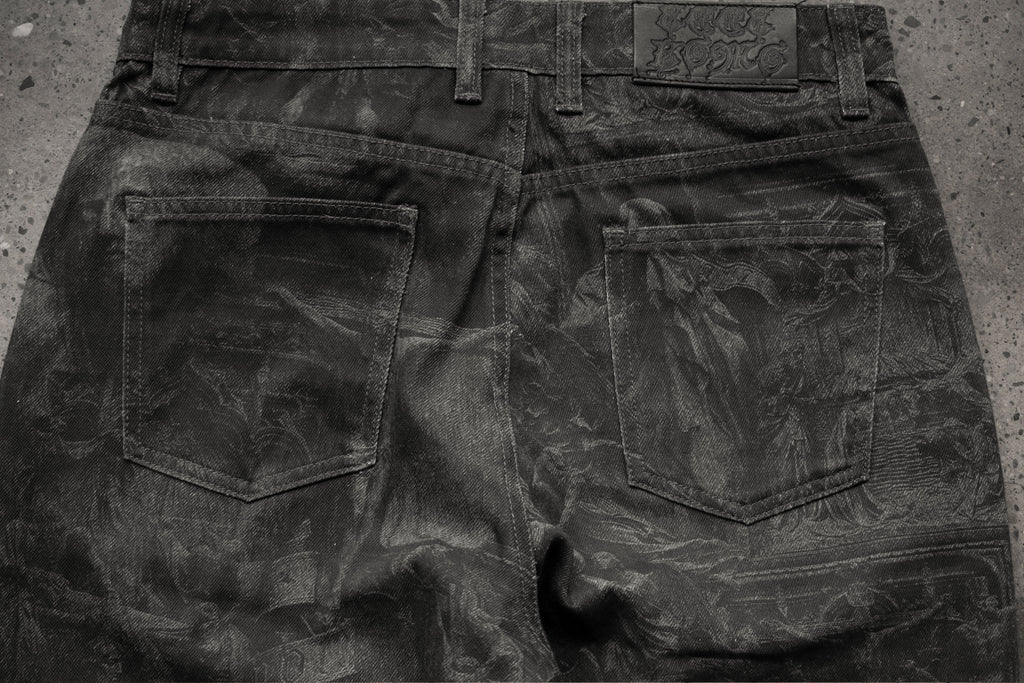 "BEHOLD THE MAN" II Jeans (Black)