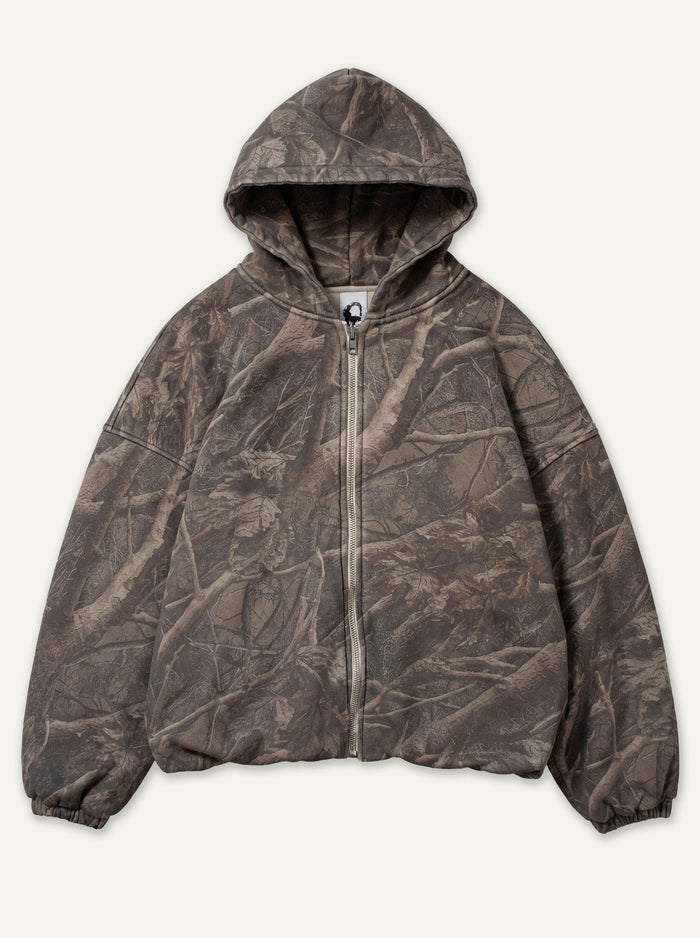 "SECRET CAMO" Heavy-weight zip