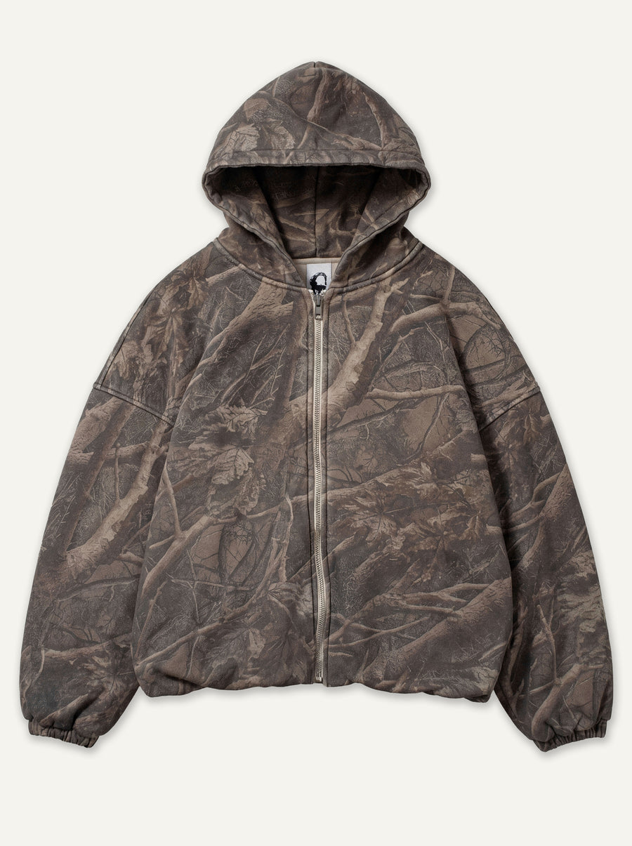 "SECRET CAMO" Heavy-weight zip