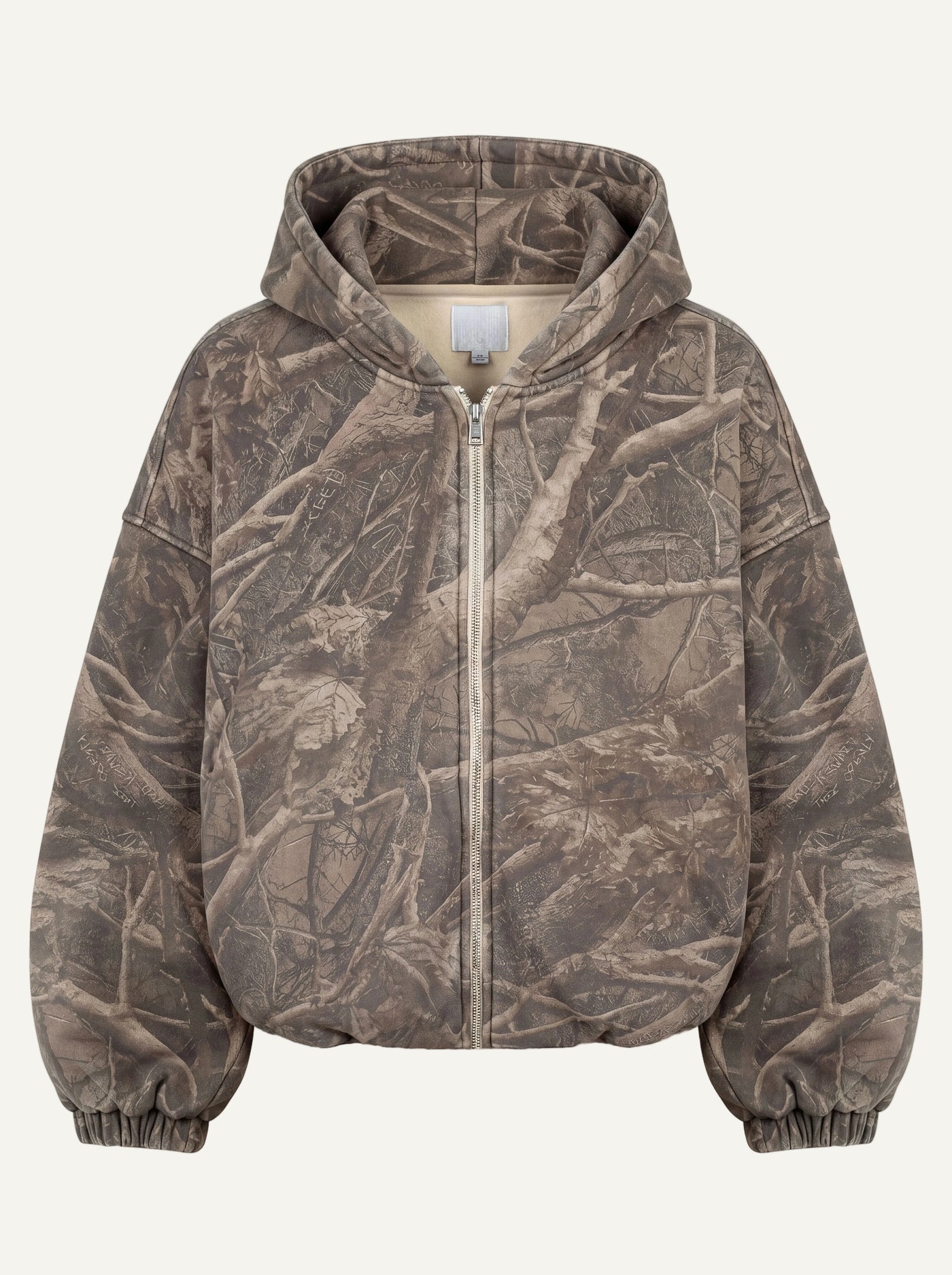 "SECRET CAMO" Heavy-weight zip