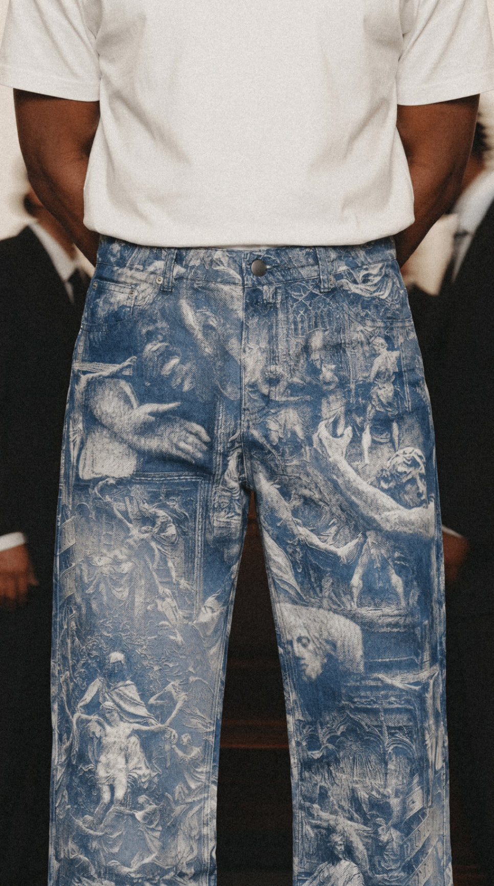 "BEHOLD THE MAN" II JEANS — STONE INDIGO