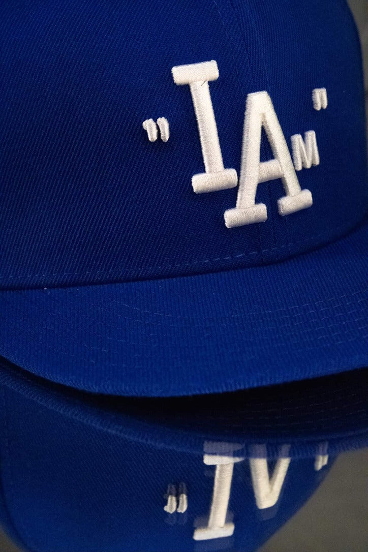 "NOT LOS ANGELES" FITTED CAP — DODGER BLUE